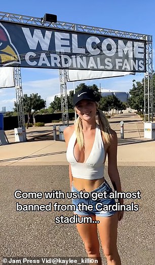 The pair previously frolicked outside Arizona's State Farm Stadium, where the Cardinals play.