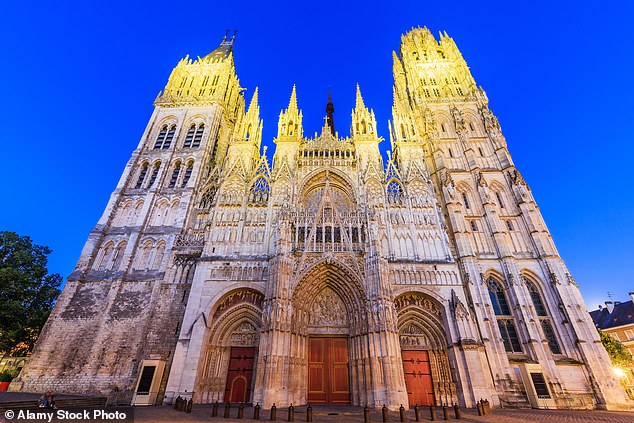 On a visit to Rouen, John Sergeant visits the city's impressive cathedral (pictured)