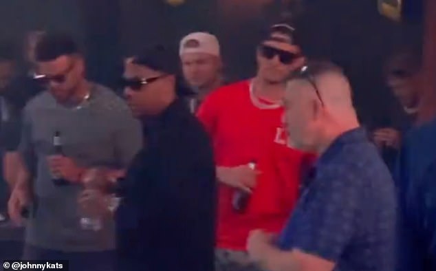 Patrick Mahomes was seen partying in Las Vegas, two weeks after winning the Super Bowl