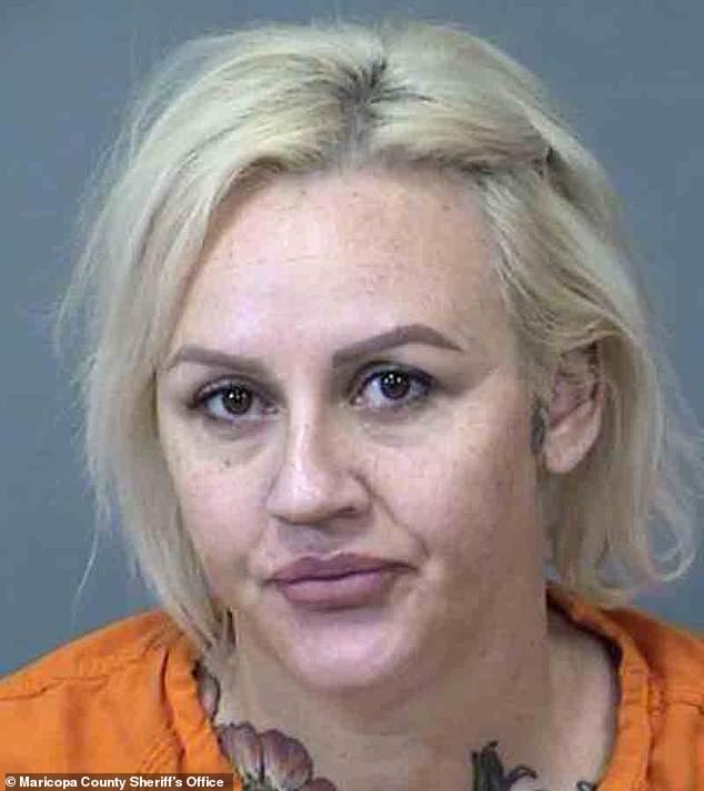 Perth mum Leticia Verney (pictured), 41, has been arrested in a US prison after allegedly trying to smuggle a package of drugs to her jailed partner.