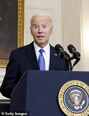 US President Joe Biden talks about the importance of aid to Ukraine at the White House