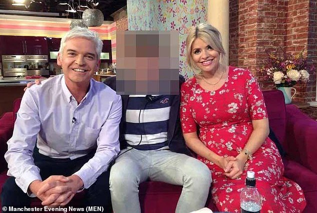 Schofield with the man she had an affair with and former This Morning co-presenter Holly Willoughby.