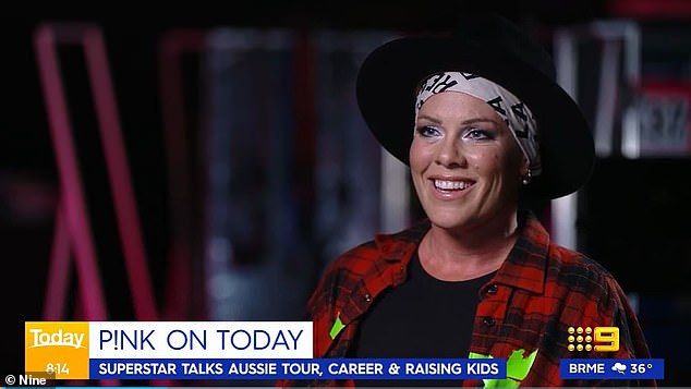 Pink totally nailed the Australian accent while promoting her Summer Carnival tour in a new interview with Richard Wilkins on Nine.