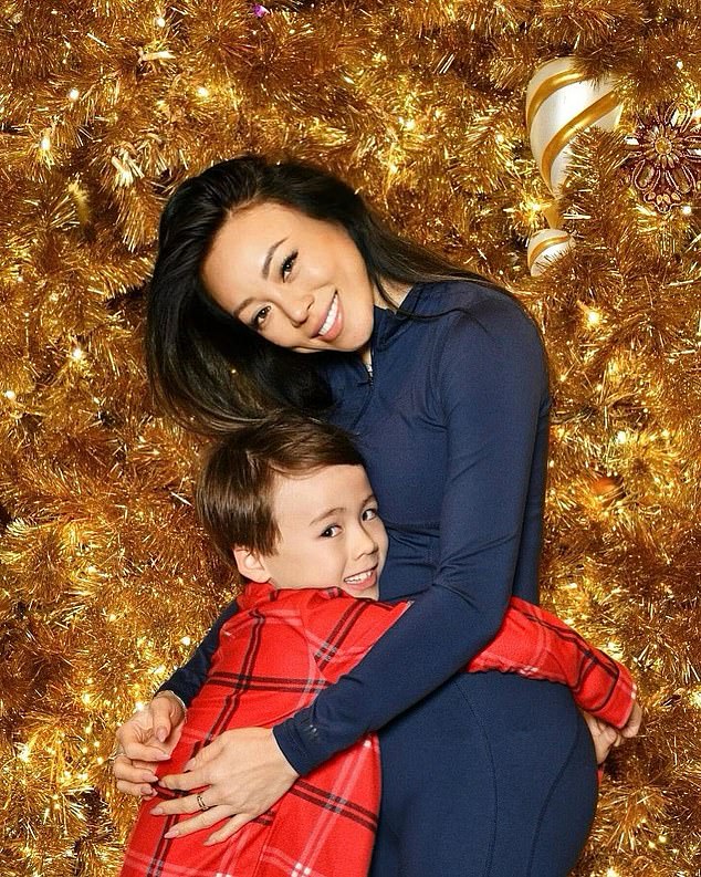 Seven-year-old Christopher, known as 'Wolfie', swapped real-life princesses for fairytale princesses on a Disney cruise with his mother, architect Dara Huang, 40.