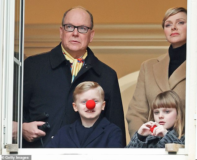 The royal couple attended the Grand Parade and Open Air Circus Show with their twins, Princess Gabriella and Prince Jacques, in Monaco.