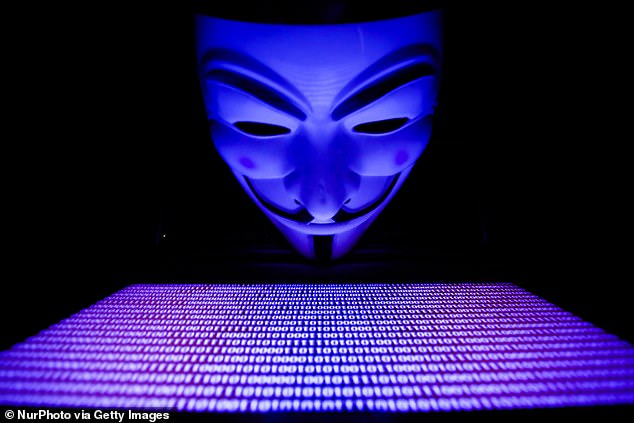 Claims about AT&T outages came from several groups, including one called 'Anonymous Legion', which uses the Guy Fawkes mask as its signature look.