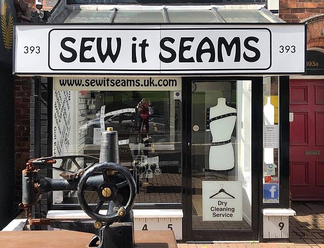 Million pun: The UK has voted for the name of its favorite pun-based shop, and Belfast clothing alteration shop 'Sew It Seams' has taken the number one spot.