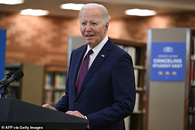 President Joe Biden was speaking at a climate change event when he appeared to go off script to denounce Putin.