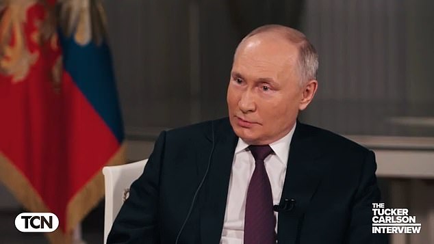 Vladimir Putin claimed that the United States was responsible for the Nord Stream pipeline explosion, but gave no evidence in his interview with Tucker Carlson.