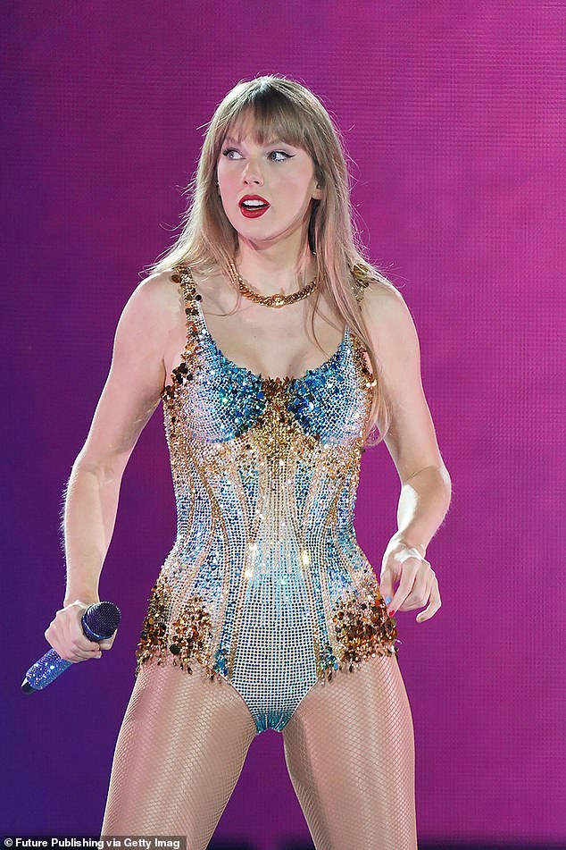 Airservices Australia has restricted the volume of incoming and outgoing flights for all airlines in Sydney due to a forecasted thunderstorm on Friday afternoon, stranding Swifties who were on their way to Taylor Swift's first Sydney concert.  Pictured: Taylor Swift
