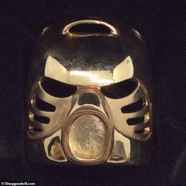 The mask had been listed for a base price of just $14.95 at Shop Goodwill, but following its discovery, the rare item was previously bid on for a whopping $33,000.