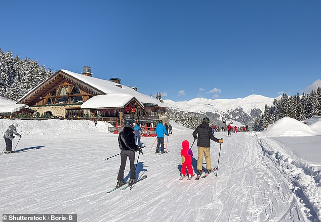 Powder for the people: Courchevel (above) has been declared the most popular ski resort on social media in 2023, crowning a ranking of the 10 most viral ski resorts.  It received a total of 453.8 million views on TikTok and 523,434 mentions on Instagram.