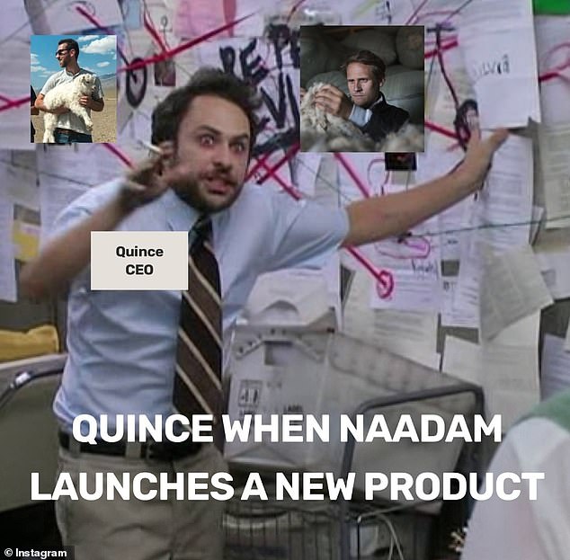 Naadam also created a popular meme featuring an exhausted-looking Charlie Day from the comedy Always Sunny In Philadelphia standing in front of a cork board covered in papers.