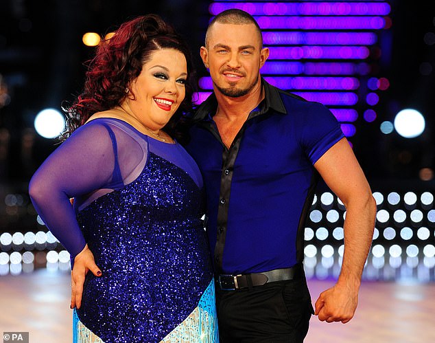 The Strictly Come Dancing stars came together on Tuesday to express their shock and distress at the tragic death of Robin 'Bobby' Windsor (pictured with Lisa Riley).