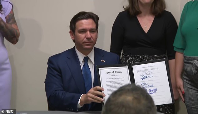 Florida Governor Ron DeSantis traveled to Palm Beach to sign HB 117, which will open access to the 2006 grand jury that resulted in a criminal charge against Jeffrey Epstein.