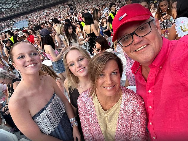 Scott Morrison and his family got prime seats for the first night of Taylor Swift's Eras Tour in Sydney