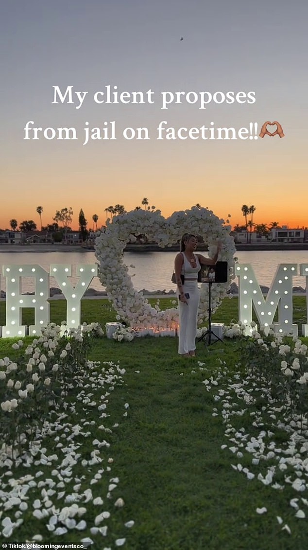 An American rapper called Yatta Don DaDa CLK HitMan has surprised millions with the extravagant proposal he made to his girlfriend, Isabelle, behind bars.