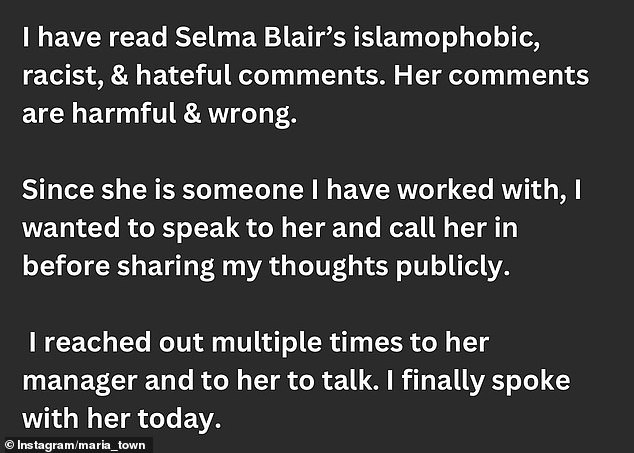 Selma Blair is BLASTED by disability advocate who claims actress