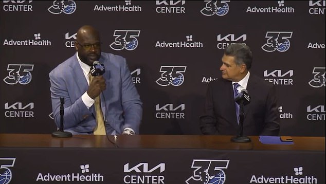 Shaquille O'Neal said the fact that the Magic tried the first jersey again was 