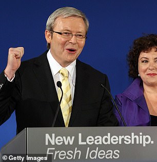 It is a downward trend that is compared to the decline in Kevin Rudd's public prestige.