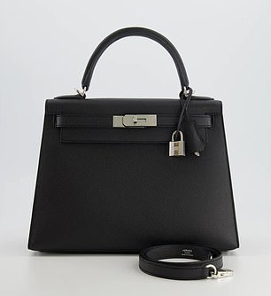 Hermès' Kelly Sellier 28cm bag (pictured) costs £16,450