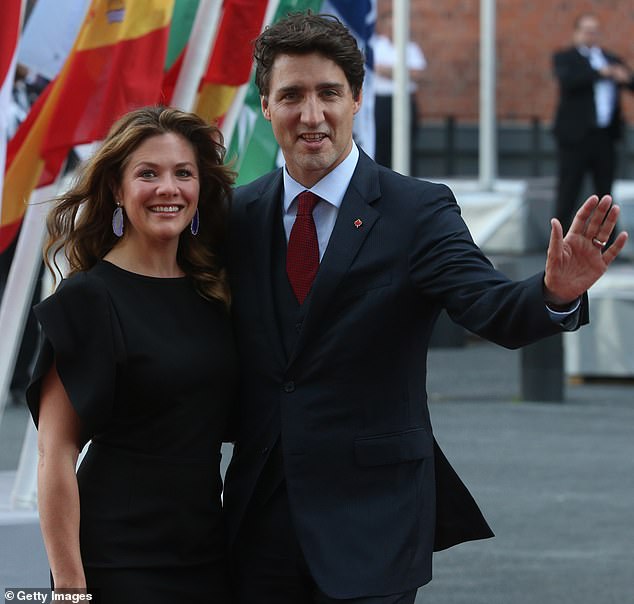 Sophie Grégoire Trudeau 'repartnered' with an Ottawa pediatric surgeon months before her shocking split from Canadian Prime Minister Justin Trudeau (pictured together in 2017) was announced, according to allegations in a divorce lawsuit against the doctor.