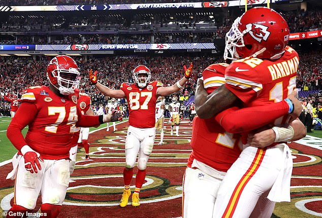 The Kansas City Chiefs became the first team to retain the Vince Lombardi Trophy for nearly two decades in Las Vegas