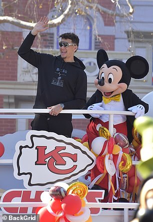 Mahomes greeted fans at parade less than 24 hours after his Super Bowl victory