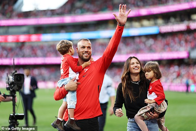 Pridham said the retirement of Lance Franklin (pictured) could boost shirt sales because most Swans fans had his iconic number 23 on their current shirt.