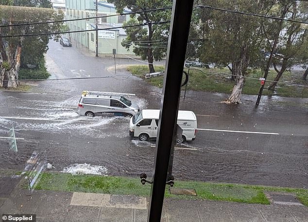 In the photo, floods in Alexandria on Tuesday