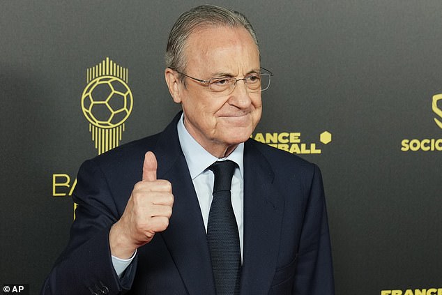 Real Madrid president Florentino Pérez said they were on the verge of ruin in 2021