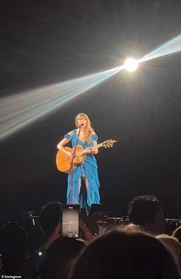 Taylor Swift has wrapped up her Sydney concert series.  The American pop superstar completed the last of her four concerts at the Accor Stadium on Monday night (pictured)