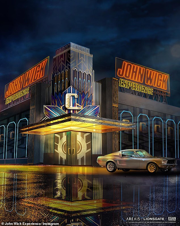 The John Wick Experience recreates the fantastical criminal underworld paradise of the Continental Hotel in a 12,000-square-foot space that also features a themed bar and retail store.