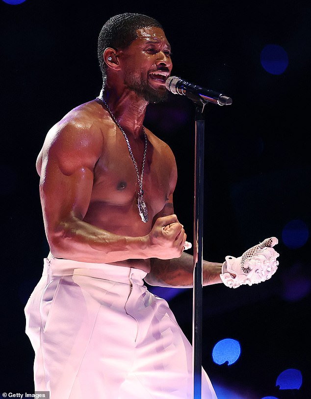 Usher delivered a record-breaking performance at Allegiant Stadium in Las Vegas on February 11, prior to the Kansas City Chiefs' victory.