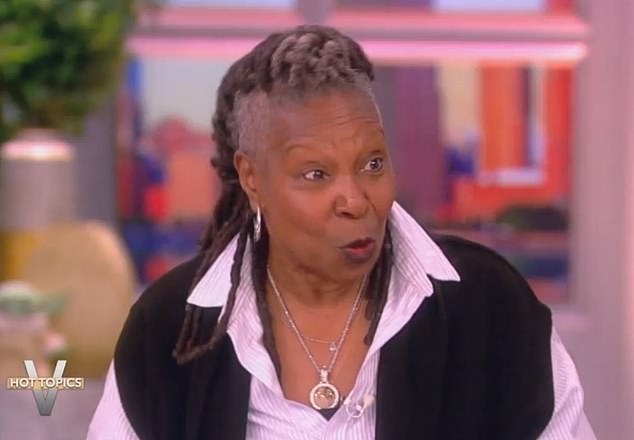 Whoopi Goldberg seemingly confirmed that she's single when she talked about going to bed alone during Monday's episode of The View.
