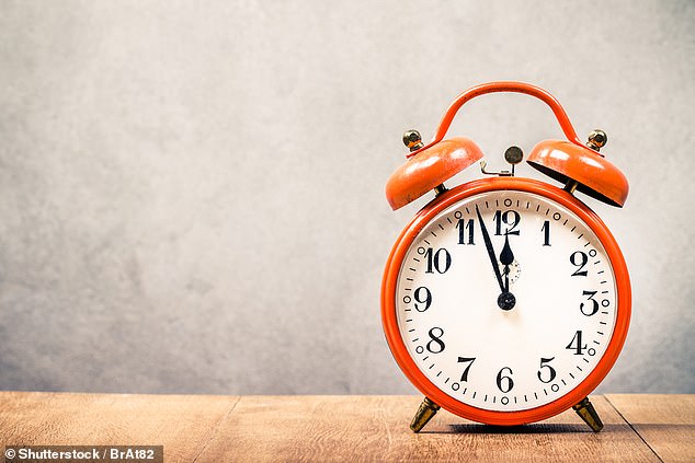 From the exact time you should set an alarm to the time you should have dinner, experts and scientists say there are some precise times you should stick to every day (file image)