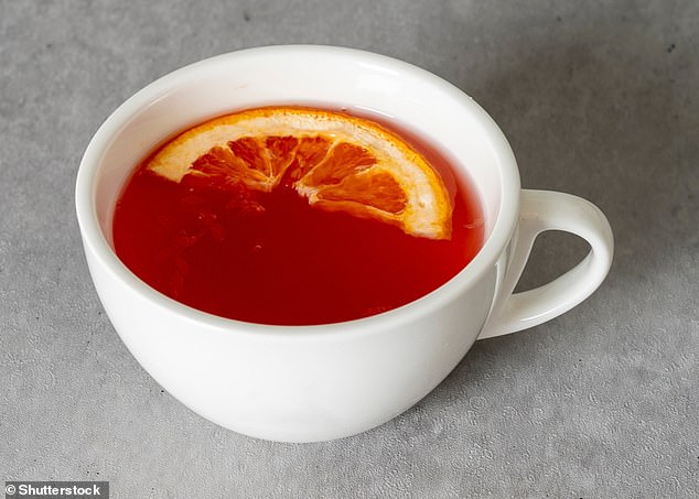 Grapefruit in tea?  One scientist says it can slow the elimination of caffeine from the body and keep you awake longer.