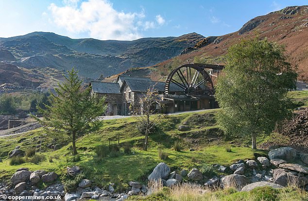 Tom stayed in a 'mountain cabin' (pictured) in Coppermines Valley, which sits above the village of Coniston.