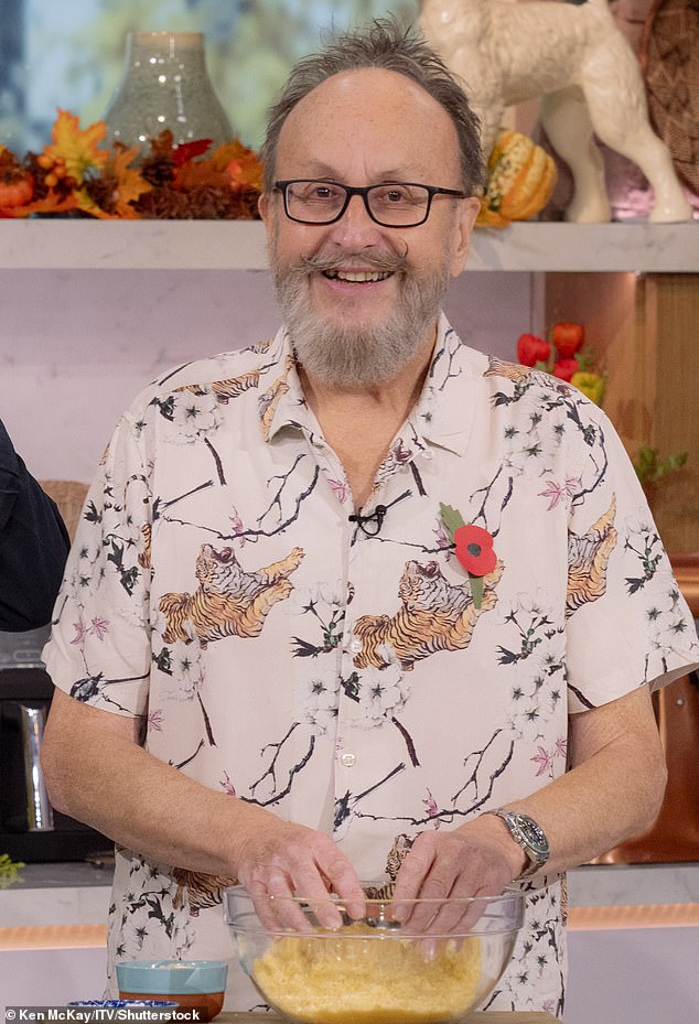 Hairy biker Dave Myers died at the age of 66 on Wednesday without publicly revealing the type of cancer he was battling (pictured October 2023)