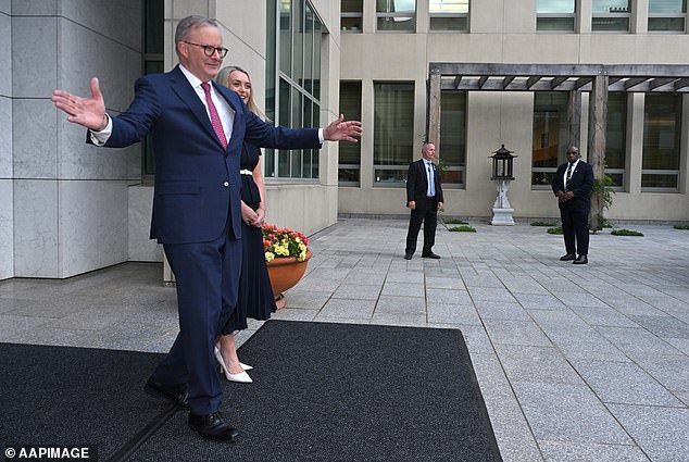 The Prime Minister welcomed the new year with open arms and arrived in Canberra in high spirits after his new tax policy was welcomed by the general public.