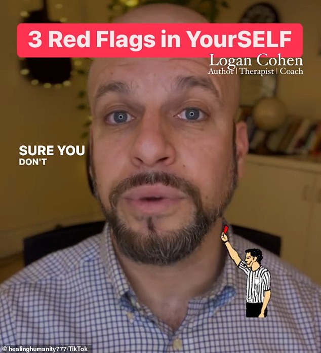 Logan Cohen is a trauma-informed mental health expert who has revealed the red flags you should watch out for in yourself.