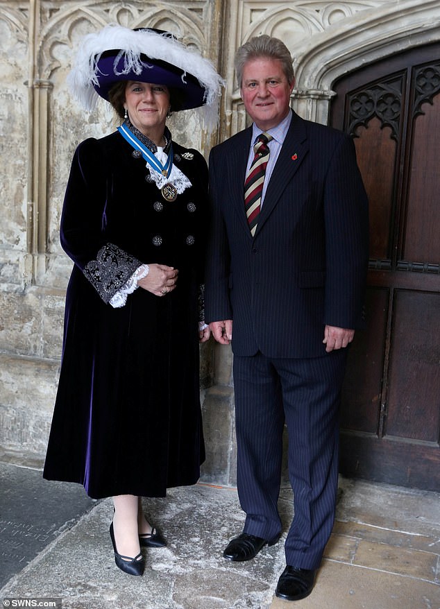 The Countess of Bathurst (pictured with her husband, the Earl of Bathurst) had previously said she was being credited 