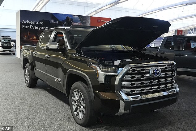 Toyota said last Wednesday that certain parts of vehicles' automatic transmissions may not disengage immediately when shifting into neutral. In the photo: Toyota Tundra