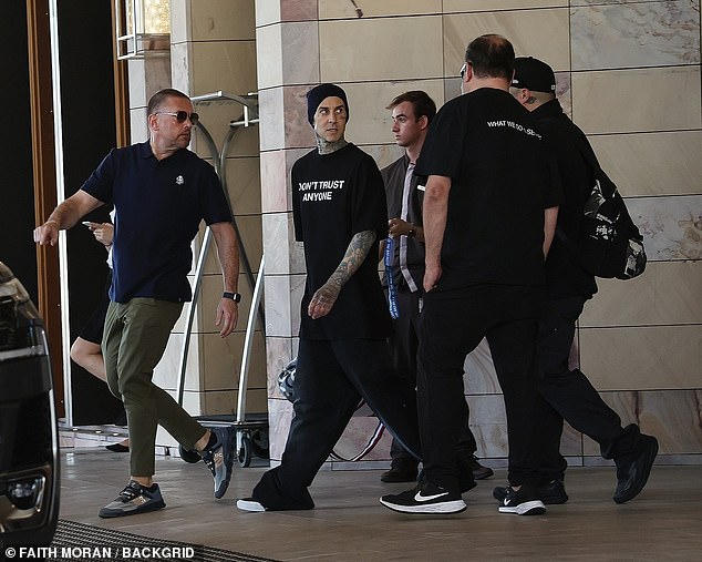 After putting on an amazing show for their WA fans, the California-founded rock band were spotted leaving their hotel on Saturday to head to the airport.