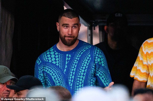 Travis Kelce seemed to be having fun at Taylor Swift's show on Friday night in Sydney.