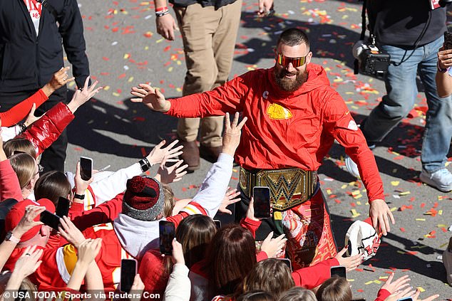 Kelce was enjoying championship celebrations earlier the day before tragedy struck.