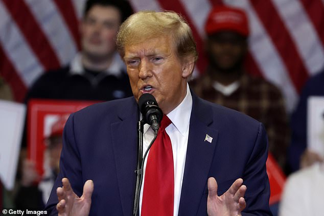 Former President Donald Trump expressed continued frustration Thursday night over his conviction in his civil fraud trial in New York that required him to post $453.2 million bail.