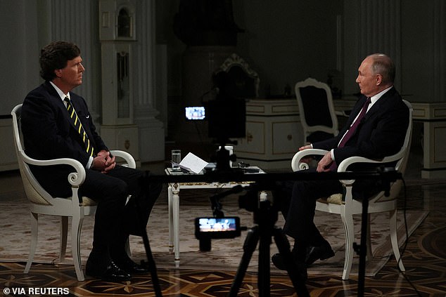 Vladimir Putin is willing to reach an agreement on Ukraine, Tucker Carlson said, days after conducting an interview with the Russian president in Moscow