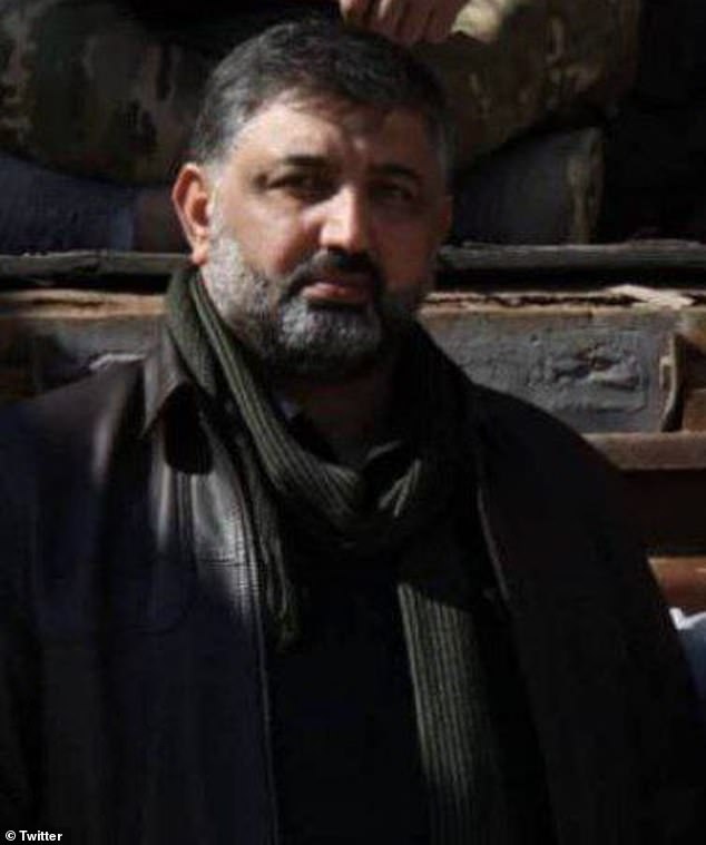 Wissam Mohammed 'Abu Bakr' al-Saadi (pictured) was the commander of Kataib Hezbollah's operations in Syria.