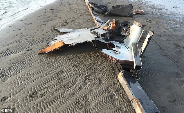 News of the destruction of the Houthi drones comes after the rebels last week released images of what they claimed was a $30 million US drone they shot down over Yemen.